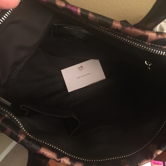 Coach leopard small tote bag - Picture 4 of 5